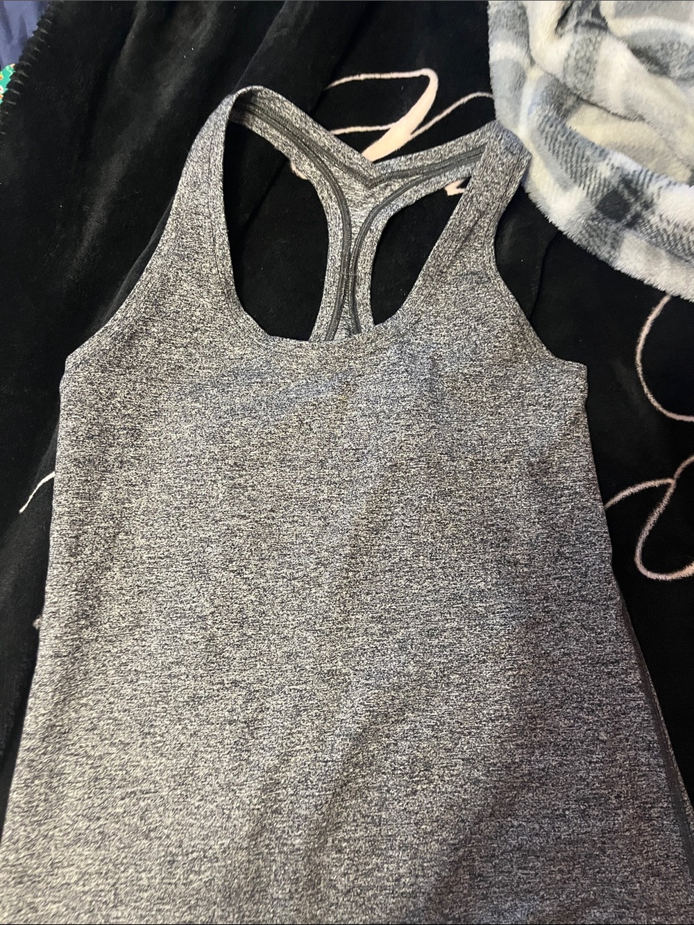 lululemon athletica Gray Racerback Tank